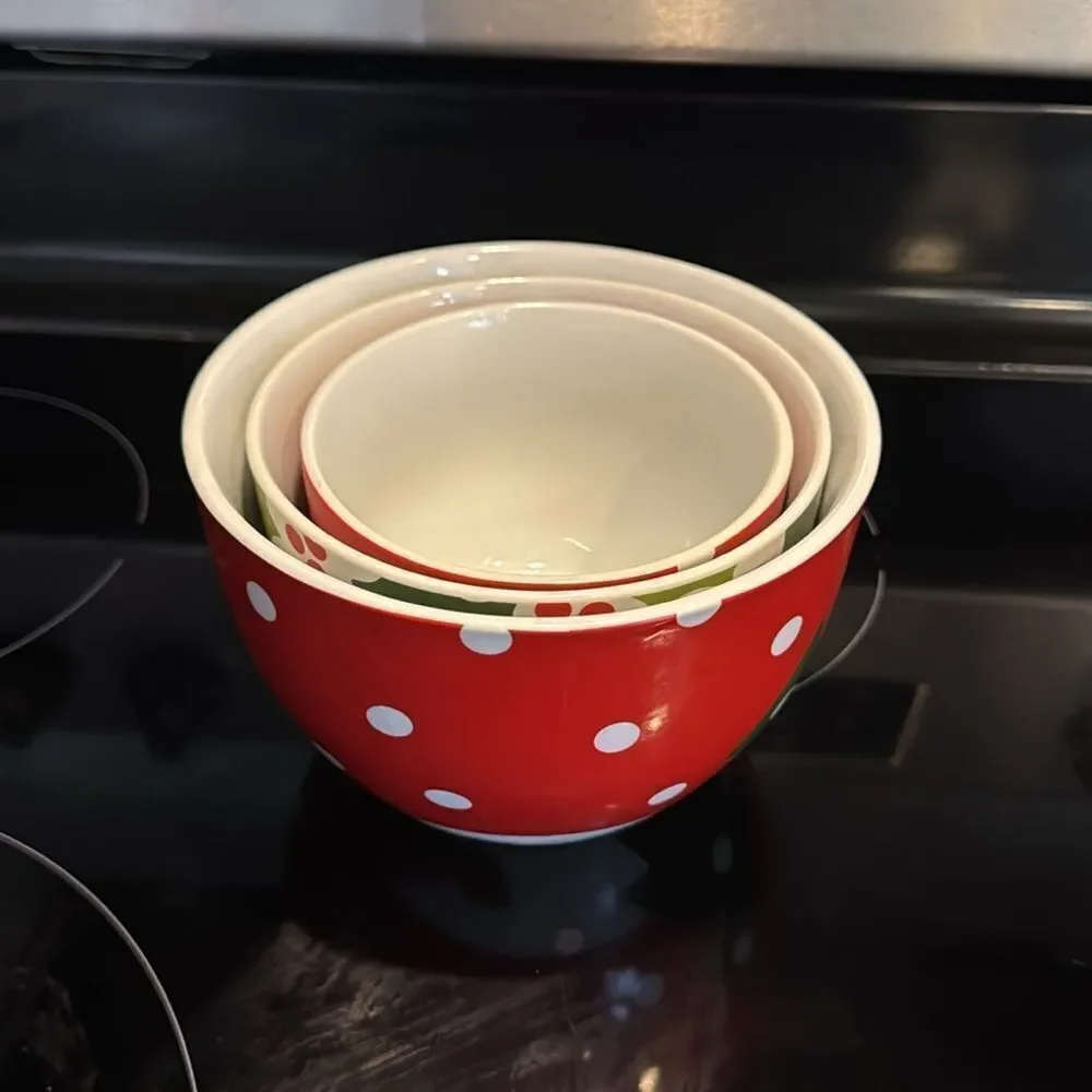 Crate&Barrel Ceramic Nesting Bowls